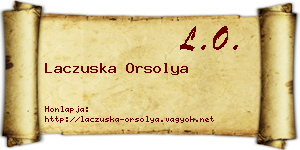 Laczuska Orsolya névjegykártya